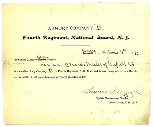 Garfield ArmorySJoseph Garfield 1913 exempt fire